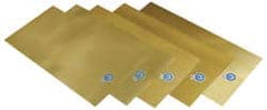 Precision Brand - 12 Piece, 0.001 to 0.015 Inch Thickness, Brass Shim Stock Sheet Assortment - 12 Inch Long x 6 Inch Wide - Exact Tooling