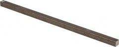 Precision Brand - 12" Long x 7/16" High x 7/16" Wide, Plain Key Stock - Low Carbon Steel - Exact Tooling