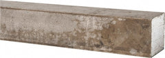 Precision Brand - 12" Long x 1" High x 1" Wide, Plain Key Stock - Low Carbon Steel - Exact Tooling