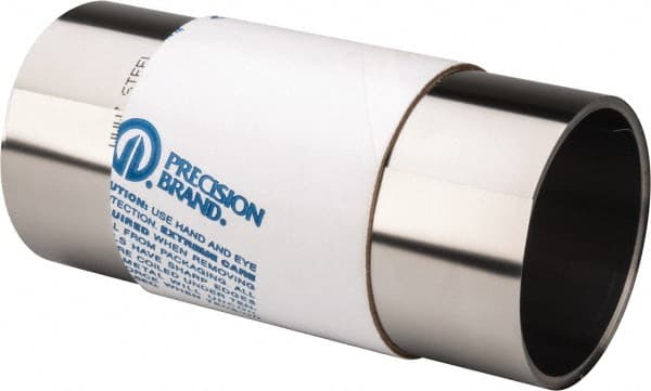 Precision Brand - 15 Ft. Long x 6 Inch Wide x 0.006 Inch Thick, Roll Shim Stock - Steel - Exact Tooling