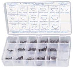 Precision Brand - Key & Keyway Assortments Type: Woodruff Keys Number of Pieces: 66 - Exact Tooling