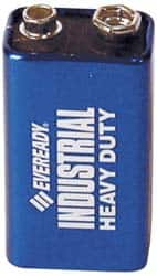 Energizer - Size 9V, Alkaline, 12 Pack, Standard Battery - 9 Volts, Miniature Snap Terminal, 6F22, ANSI, IEC Regulated - Exact Tooling