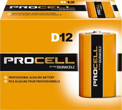 Duracell - Size D, Alkaline, Standard Battery - 1.5 Volts, Button Tab Terminal - Exact Tooling