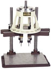 Procunier - 8 Inch Base Diameter, Round Base, Multiple Tapping Attachment - 9 Drivers, 1:1 Gear Ratio, For Use with 23000 Tappers, 29020-29037 and 29053 Machines - Exact Tooling