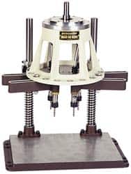 Procunier - 6 Inch Base Diameter, Round Base, Multiple Tapping Attachment - 10 Drivers, 1:1 Gear Ratio, For Use with 23000 Tappers, 29020-29037 and 29053 Machines - Exact Tooling