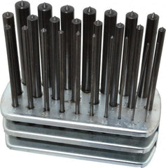 Spellmaco - 25 Piece, 1 to 13mm, Transfer Punch Set - Exact Tooling