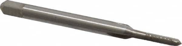 Interstate - M2x0.25 Metric Fine 6H 3 Flute Bright Finish High Speed Steel Straight Flute Standard Hand Tap - Plug, Right Hand Thread, 1-3/4" OAL, 7/16" Thread Length, D3 Limit, Oversize - Exact Tooling