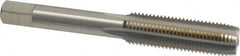 Interstate - M11x1.25 Metric Fine 6H 4 Flute Bright Finish High Speed Steel Straight Flute Standard Hand Tap - Plug, Right Hand Thread, 3-5/32" OAL, 1-7/16" Thread Length, D5 Limit, Oversize - Exact Tooling