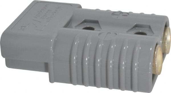 Made in USA - 1/0 AWG, 600 V, 175 A, Battery Connector - Gray - Exact Tooling
