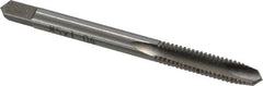 Interstate - M5x1.00 Metric Special, 2 Flute, Bright Finish, High Speed Steel Spiral Point Tap - Plug Chamfer, Right Hand Thread, 2-3/8" OAL, 7/8" Thread Length - Exact Tooling