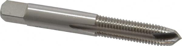 Interstate - M9x1.25 Metric Coarse, 3 Flute, Bright Finish, High Speed Steel Spiral Point Tap - Plug Chamfer, Right Hand Thread, 2-23/32" OAL, 1-1/8" Thread Length - Exact Tooling