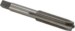Interstate - M12x1.25 Metric Fine, 3 Flute, Bright Finish, High Speed Steel Spiral Point Tap - Plug Chamfer, Right Hand Thread, 3-3/8" OAL, 1-21/32" Thread Length - Exact Tooling