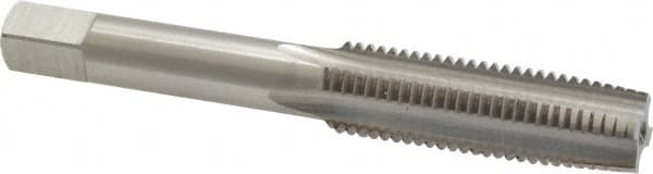 Interstate - M12x1.50 Metric Fine, 3 Flute, Bright Finish, High Speed Steel Spiral Point Tap - Plug Chamfer, Right Hand Thread, 3-3/8" OAL, 1-21/32" Thread Length - Exact Tooling
