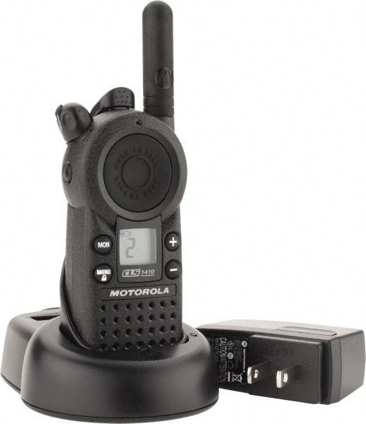 Motorola - 200,000 Sq Ft Range, 4 Channel, 1 Watt, Series CLS, Professional Two Way Radio - UHF Band, Lithium-Ion Battery, 12 hr Life, 5.8" High x 2" Wide x 1.1" Deep, Cloning, Low Battery Alerts - Exact Tooling