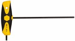 Wiha - 1/8" Hex, T-Handle Cushion Grip, Hex Key - 5-29/32" OAL, Inch System of Measurement - Exact Tooling
