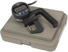 Mitutoyo - 0mm to 12mm Measurement, 0.001mm Resolution Electronic Thickness Gage - Accurate up to 0.0002", 3.5 N Measuring Force - Exact Tooling