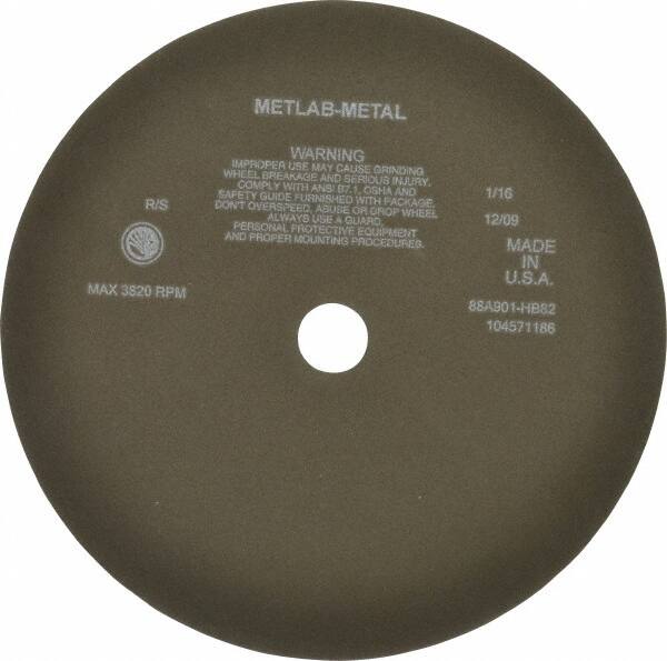 Norton - 12" 90 Grit Aluminum Oxide Cutoff Wheel - 1/16" Thick, 1-1/4" Arbor, 3,820 Max RPM, Use with Angle Grinders - Exact Tooling