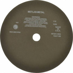 Norton - 12" 90 Grit Aluminum Oxide Cutoff Wheel - 1/16" Thick, 1-1/4" Arbor, 3,820 Max RPM, Use with Angle Grinders - Exact Tooling