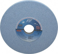 Norton - 7" Diam x 1-1/4" Hole x 1/2" Thick, G Hardness, 60 Grit Surface Grinding Wheel - Ceramic, Type 1, Medium Grade, 3,600 Max RPM, Vitrified Bond, No Recess - Exact Tooling