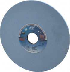 Norton - 8" Diam x 1-1/4" Hole x 1/4" Thick, K Hardness, 80 Grit Surface Grinding Wheel - Ceramic, Type 1, Medium Grade, 3,600 Max RPM, Vitrified Bond, No Recess - Exact Tooling
