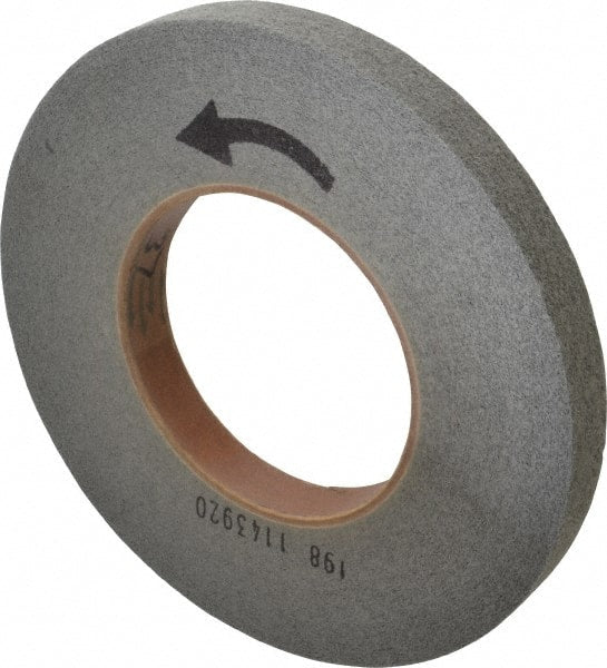 Norton - 10" Diam, 1" Face Width, 5" Center Hole, Fine Grade, Silicon Carbide Deburring Wheel - Convolute, Hard Density 8 Grade, 2,500 RPM - Exact Tooling