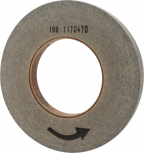 Norton - 10" Diam, 1" Face Width, 5" Center Hole, Fine Grade, Silicon Carbide Deburring Wheel - Convolute, Hard Density 9 Grade, 2,500 RPM - Exact Tooling