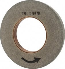 Norton - 10" Diam, 1" Face Width, 5" Center Hole, Fine Grade, Silicon Carbide Deburring Wheel - Convolute, Hard Density 9 Grade, 2,500 RPM - Exact Tooling