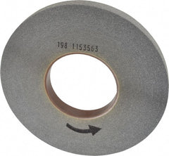 Norton - 12" Diam, 1" Face Width, 5" Center Hole, Fine Grade, Silicon Carbide Deburring Wheel - Convolute, Hard Density 8 Grade, 2,500 RPM - Exact Tooling