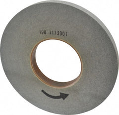 Norton - 12" Diam, 1" Face Width, 5" Center Hole, Fine Grade, Silicon Carbide Deburring Wheel - Convolute, Hard Density 9 Grade, 2,500 RPM - Exact Tooling