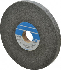 Norton - 6" Diam, 1/2" Face Width, 1" Center Hole, Fine Grade, Silicon Carbide Deburring Wheel - Convolute, Hard Density 7 Grade, 4,500 RPM - Exact Tooling
