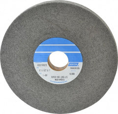 Norton - 6" Diam, 1/2" Face Width, 1" Center Hole, Fine Grade, Silicon Carbide Deburring Wheel - Convolute, Hard Density 9 Grade, 4,500 RPM - Exact Tooling