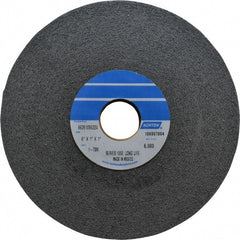 Norton - 6" Diam, 1" Face Width, 1" Center Hole, Medium Grade, Silicon Carbide Deburring Wheel - Convolute, Hard Density 7 Grade, 6,000 RPM - Exact Tooling