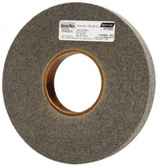 Norton - 8" Diam, 1" Face Width, 3" Center Hole, Medium Grade, Silicon Carbide Deburring Wheel - Convolute, Hard Density 7 Grade, 4,500 RPM - Exact Tooling