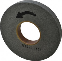 Norton - 8" Diam, 1" Face Width, 3" Center Hole, Medium Grade, Silicon Carbide Deburring Wheel - Convolute, Hard Density 8 Grade, 3,650 RPM - Exact Tooling