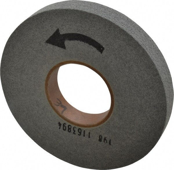 Norton - 8" Diam, 1" Face Width, 3" Center Hole, Fine Grade, Silicon Carbide Deburring Wheel - Convolute, Hard Density 9 Grade, 4,500 RPM - Exact Tooling