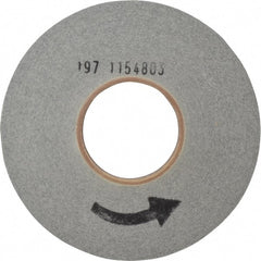 Norton - 8" Diam, 1" Face Width, 3" Center Hole, Medium Grade, Silicon Carbide Deburring Wheel - Convolute, Hard Density 9 Grade, 3,650 RPM - Exact Tooling
