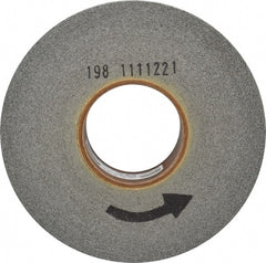 Norton - 8" Diam, 2" Face Width, 3" Center Hole, Fine Grade, Silicon Carbide Deburring Wheel - Convolute, Hard Density 8 Grade, 3,650 RPM - Exact Tooling