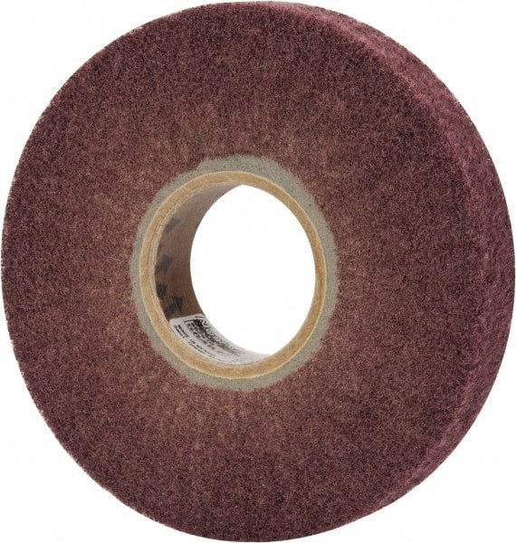 Norton - 6" Diam 220 Grit Aluminum Oxide Unmounted Flap Wheel - 2" Hole, 1" Wide, Density 5, Nonwoven, Grade Fine, 3,000 Max RPM - Exact Tooling