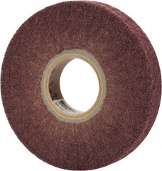 Norton - 6" Diam 220 Grit Aluminum Oxide Unmounted Flap Wheel - 2" Hole, 1" Wide, Density 5, Nonwoven, Grade Fine, 3,000 Max RPM - Exact Tooling