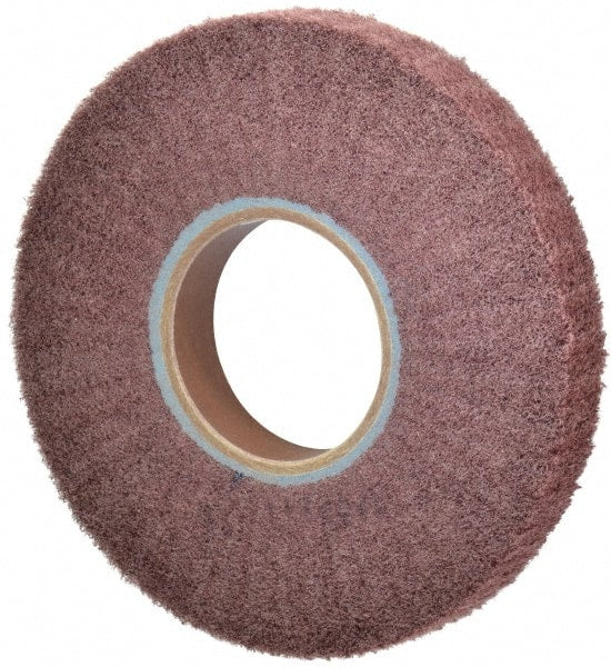 Norton - 8" Diam 220 Grit Aluminum Oxide Unmounted Flap Wheel - 3" Hole, 2" Wide, Density 5, Nonwoven, Grade Fine, 2,500 Max RPM - Exact Tooling