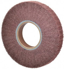 Norton - 8" Diam 220 Grit Aluminum Oxide Unmounted Flap Wheel - 3" Hole, 2" Wide, Density 5, Nonwoven, Grade Fine, 2,500 Max RPM - Exact Tooling