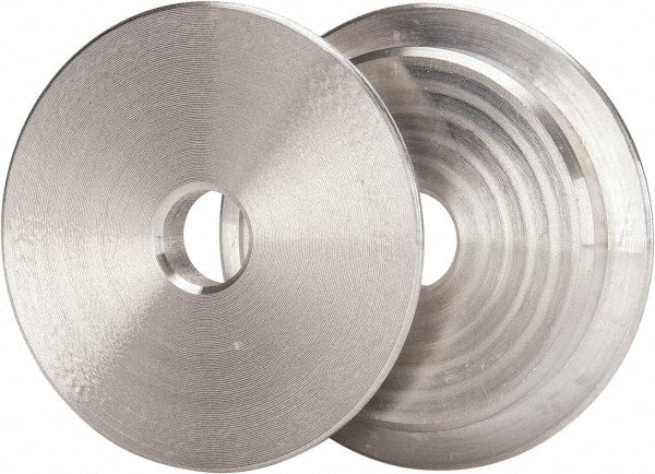 Norton - Deburring Wheel 2" Diam Reduced Bushing - Reduces Bushings from 2" to 1/2" Arbor Size, for 6" Diam Flap & Convolute Wheels - Exact Tooling