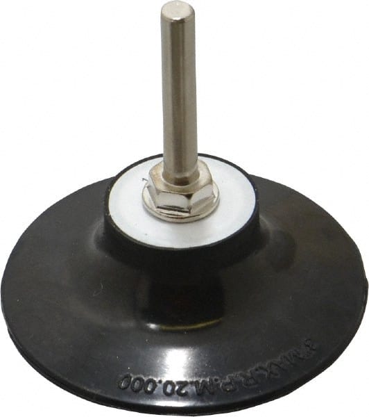 Norton - 3" Diam Quick-Change Type R Disc Backing Pad - 1/4" Shank Diam, Medium Density, 20,000 RPM, Speed-Lok TR Compatible - Exact Tooling