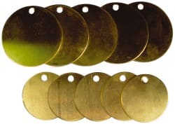 NMC - Safety & Facility Valve Tag - Tag Header: CAUTION, 1 Side, Aluminum - Exact Tooling