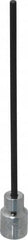 Proto - 3/8" Drive, 4mm Hex Bit Socket - 6-29/32" OAL, 5" Bit Length - Exact Tooling