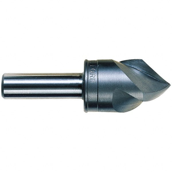 M.A. Ford - 1-1/4" Head Diam, 5/8" Shank Diam, 3 Flute 120° High Speed Steel Countersink - Exact Tooling