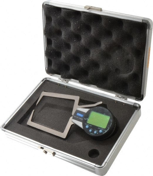 Fowler - 0.4 to 1.2 Inch, Outside Electronic Caliper Gage - 0.0005 Inch Resolution, 0.0008 Inch Accuracy, 357 Battery - Exact Tooling