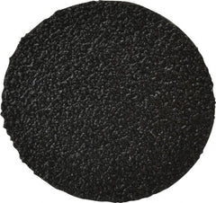 3M - 2" Disc Diam, 50 Grit, Zirconia Alumina Quick Change Disc - Type R Attaching System, Coated, Black, Coarse Grade, 25,000 RPM, 501C Series - Exact Tooling