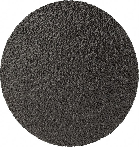 3M - 2" Disc Diam, 80 Grit, Zirconia Alumina Quick Change Disc - Type R Attaching System, Coated, Black, Medium Grade, 25,000 RPM, 501C Series - Exact Tooling