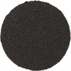 3M - 2" Disc Diam, 60 Grit, Zirconia Alumina Quick Change Disc - Type S Attaching System, Coated, Black, Medium Grade, 25,000 RPM, 501C Series - Exact Tooling